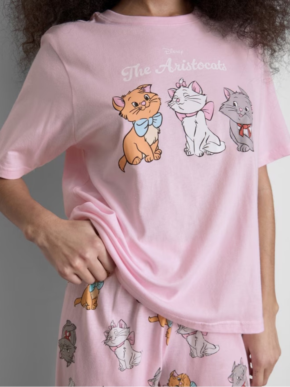 Disney Pink The Aristocats Graphic Pajama set